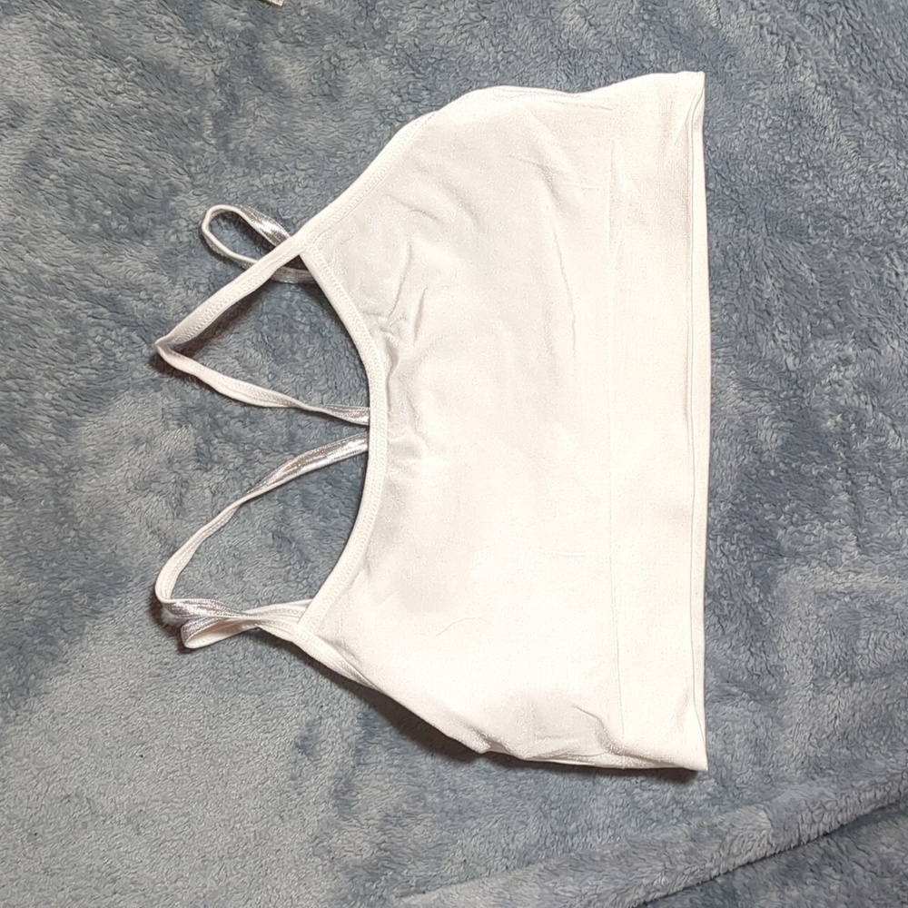 Silver and White Women's Bralette - Picture 7 of 7